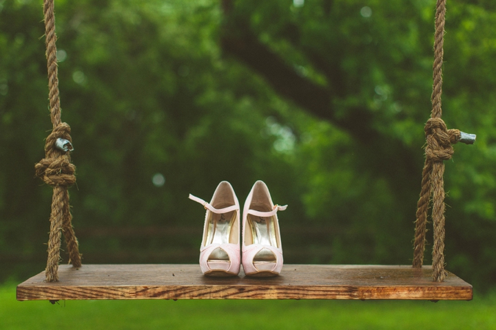 A Yellow and Peach Minnesota Farm Wedding via TheELD.com