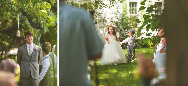 A Yellow and Peach Minnesota Farm Wedding via TheELD.com