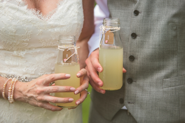 A Yellow and Peach Minnesota Farm Wedding via TheELD.com