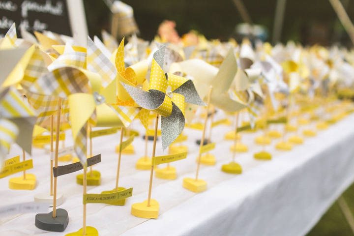 A Yellow and Peach Minnesota Farm Wedding via TheELD.com