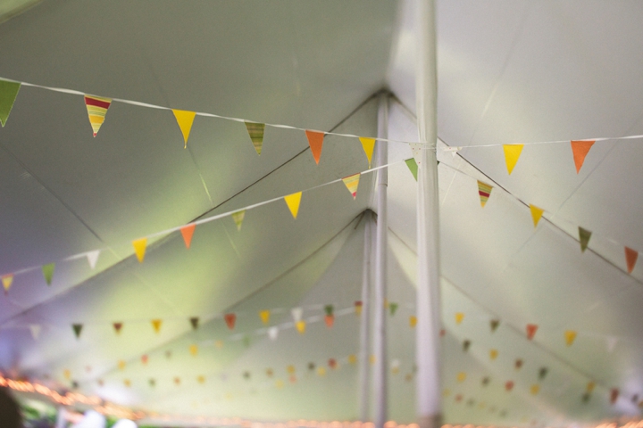 A Yellow and Peach Minnesota Farm Wedding via TheELD.com