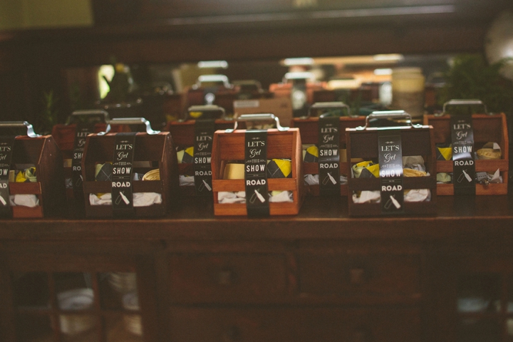 A Yellow and Peach Minnesota Farm Wedding via TheELD.com