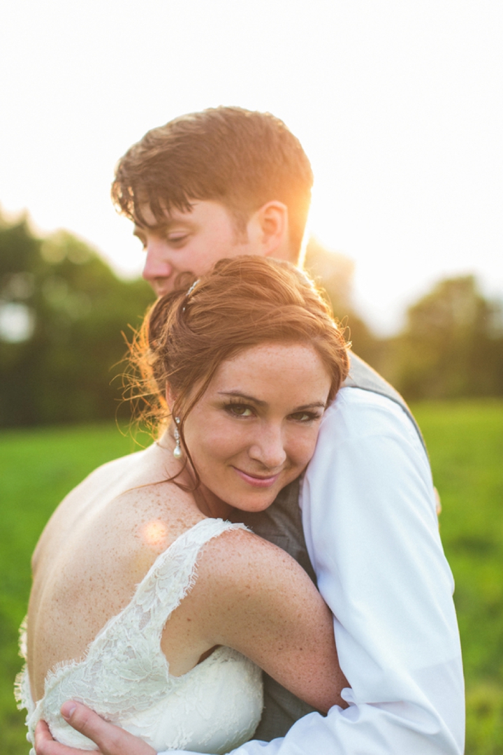 A Yellow and Peach Minnesota Farm Wedding via TheELD.com