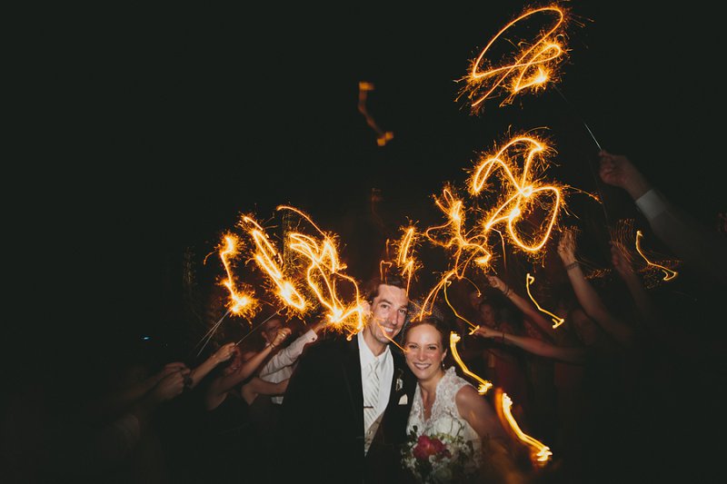 Eclectic Coral, Yellow and Green Florida Wedding via TheELD.com