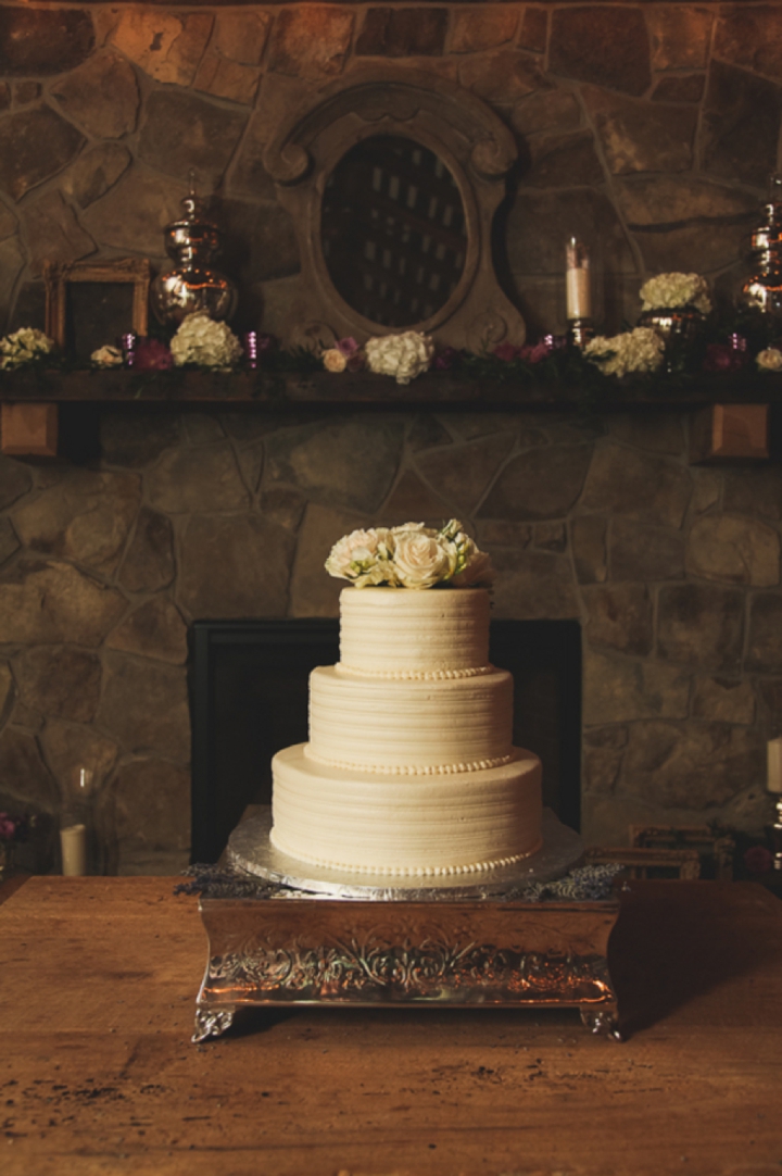 An Elegant Purple and Ivory Barn Wedding via TheELD.com