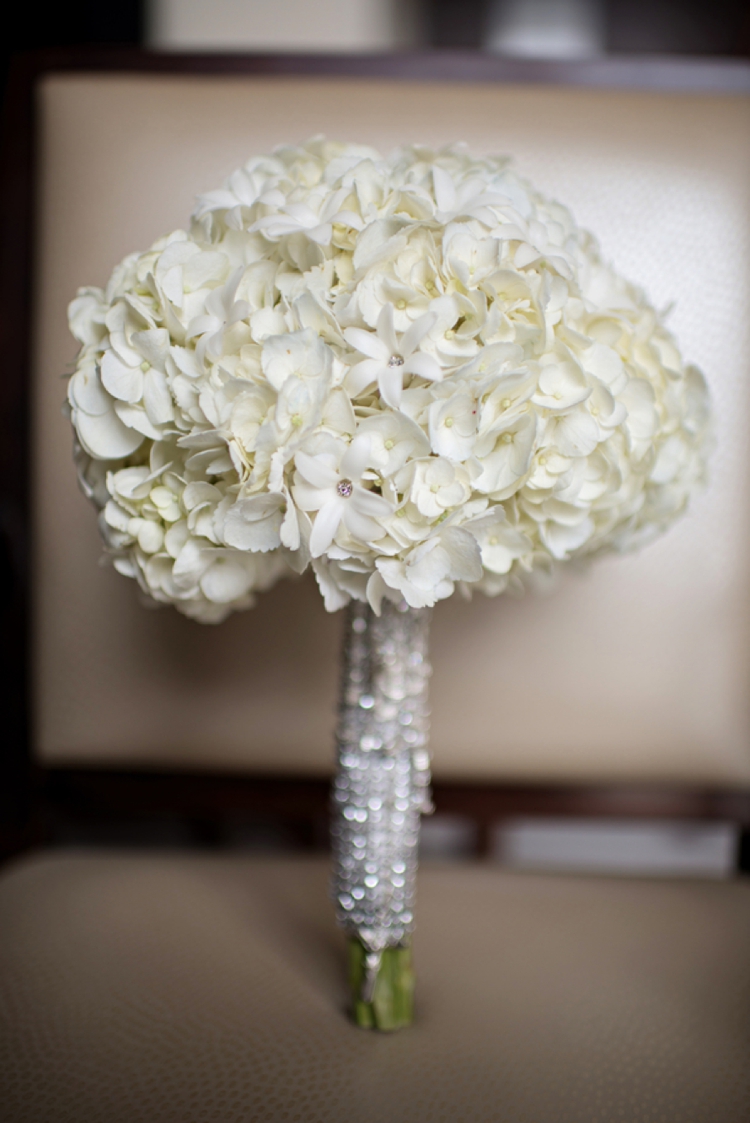 Chic Classic Silver and White Wedding via TheELD.com