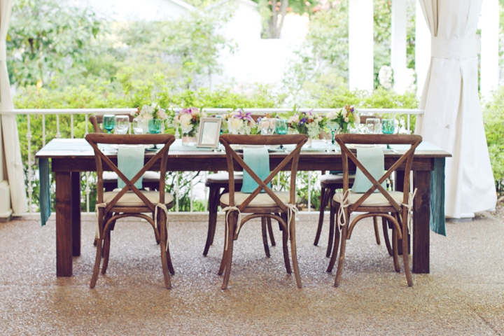 Denim and Watercolor Wedding Ideas via TheELD.com