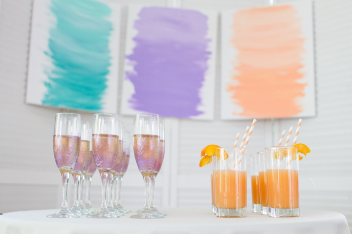 Denim and Watercolor Wedding Ideas via TheELD.com