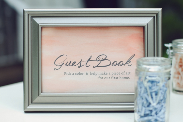 Denim and Watercolor Wedding Ideas via TheELD.com