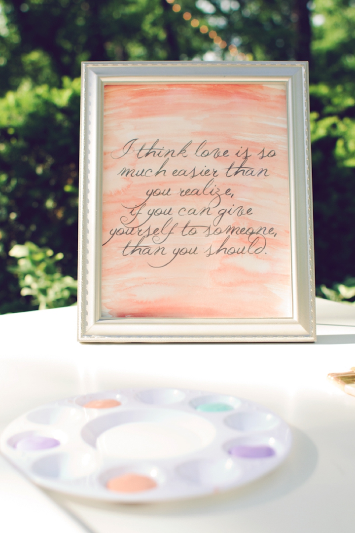 Denim and Watercolor Wedding Ideas via TheELD.com