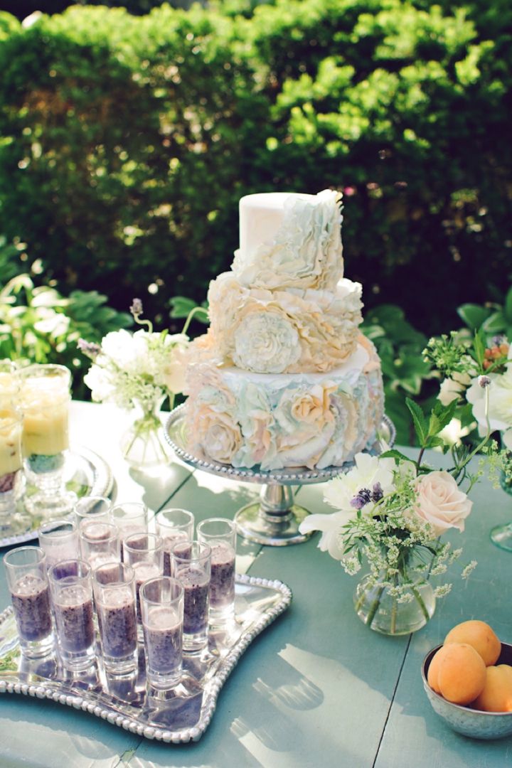 Denim and Watercolor Wedding Ideas via TheELD.com