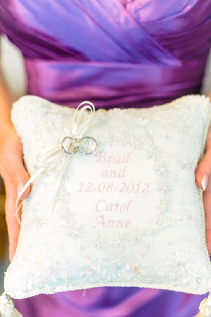 Purple and Silver North Carolina Winter Wedding via TheELD.com