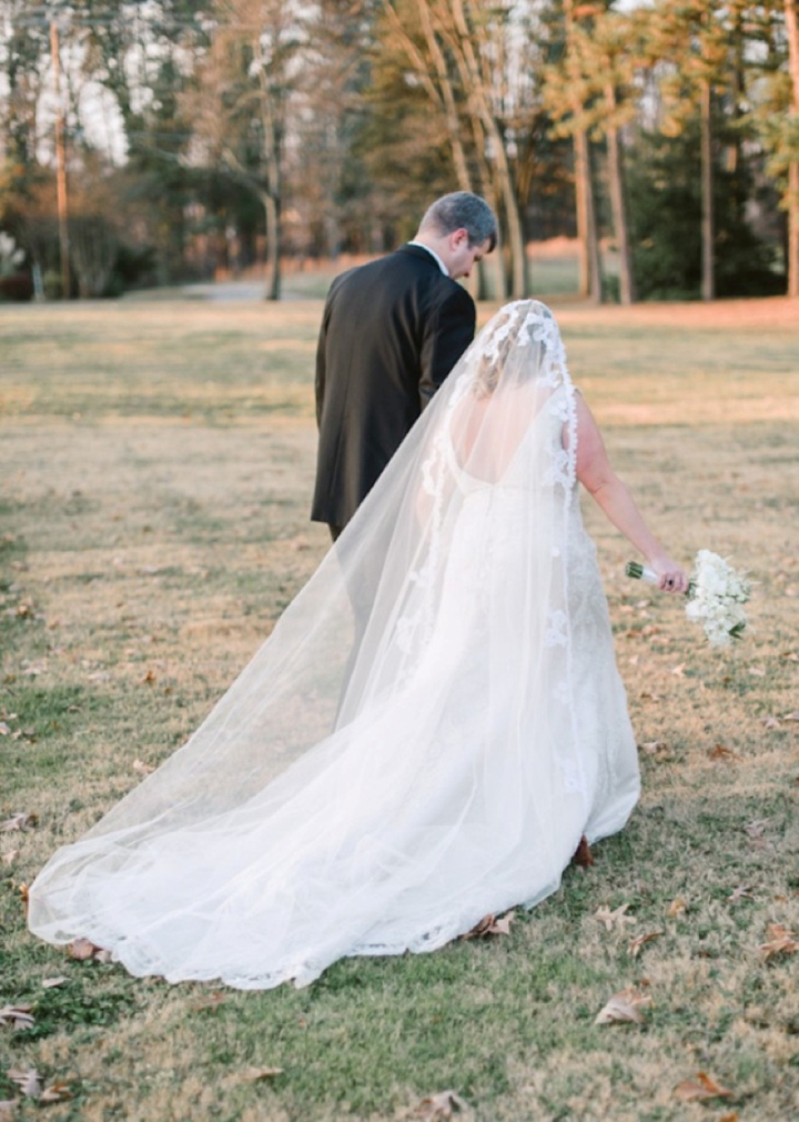 Purple and Silver North Carolina Winter Wedding via TheELD.com