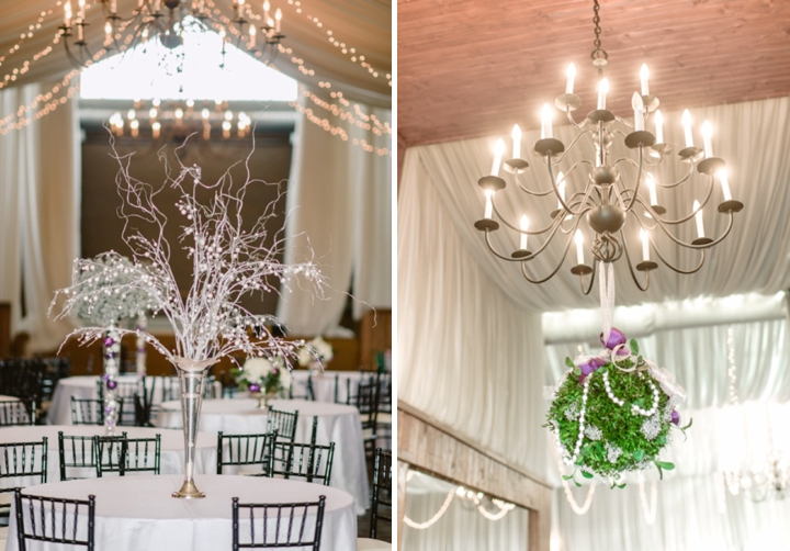 Purple and Silver North Carolina Winter Wedding via TheELD.com