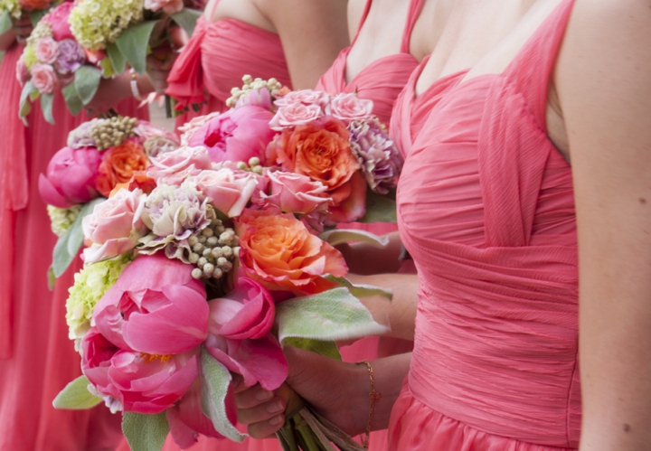 A Southern Elegant Coral and Pink Wedding via TheELD.com