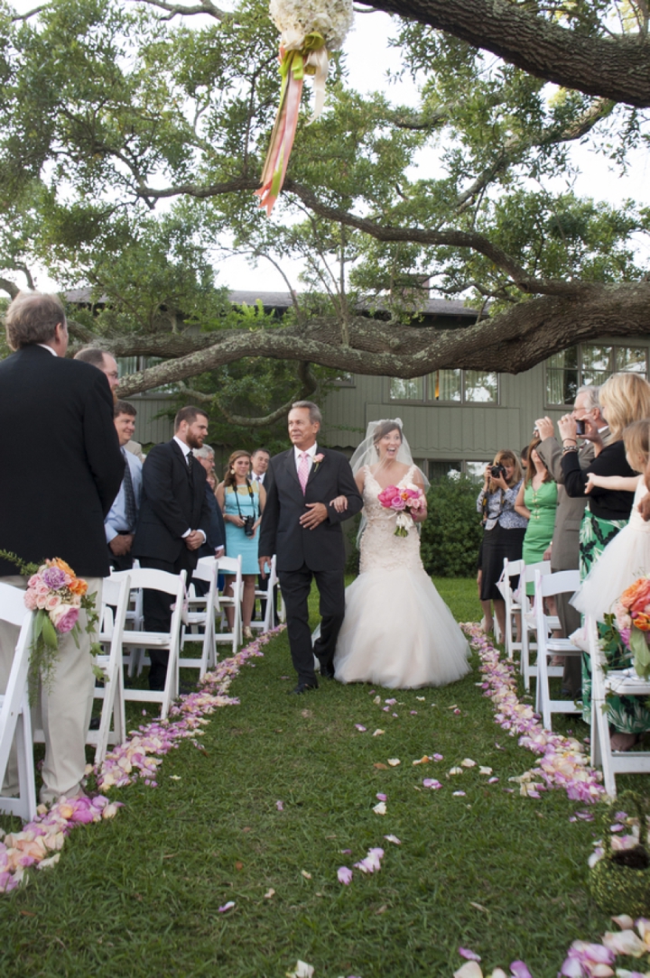 A Southern Elegant Coral and Pink Wedding via TheELD.com