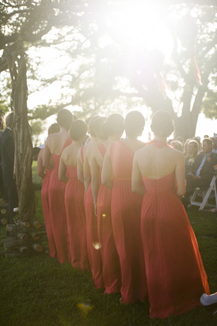 A Southern Elegant Coral and Pink Wedding via TheELD.com