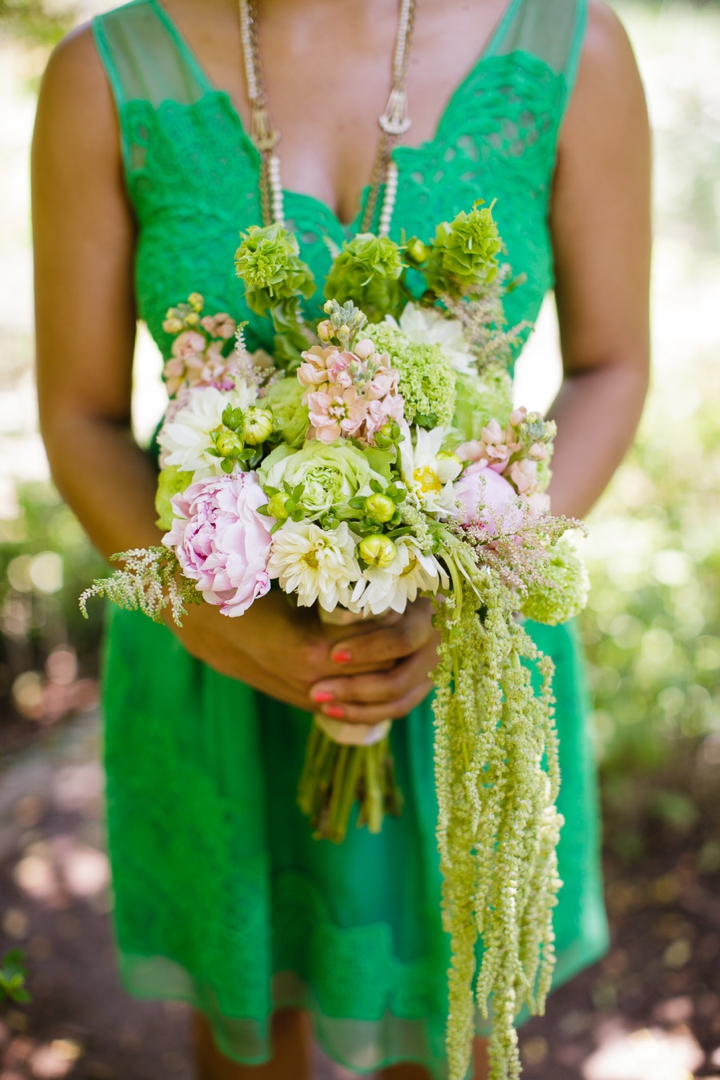 Vintage Eclectic Green Wedding Ideas via TheELD.com