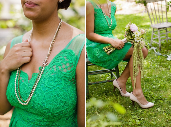 Vintage Eclectic Green Wedding Ideas via TheELD.com