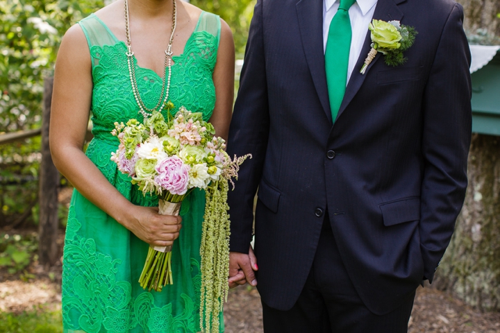 Vintage Eclectic Green Wedding Ideas via TheELD.com