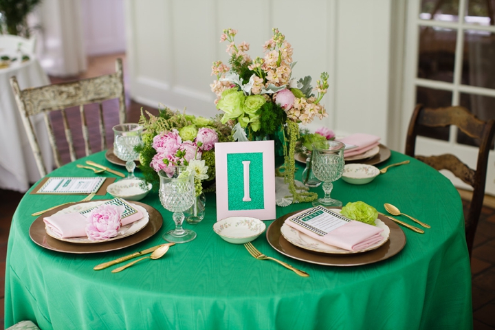 Vintage Eclectic Green Wedding Ideas via TheELD.com