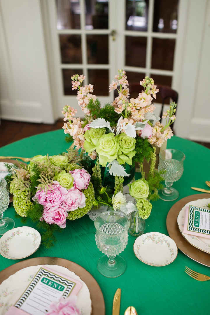 Vintage Eclectic Green Wedding Ideas via TheELD.com