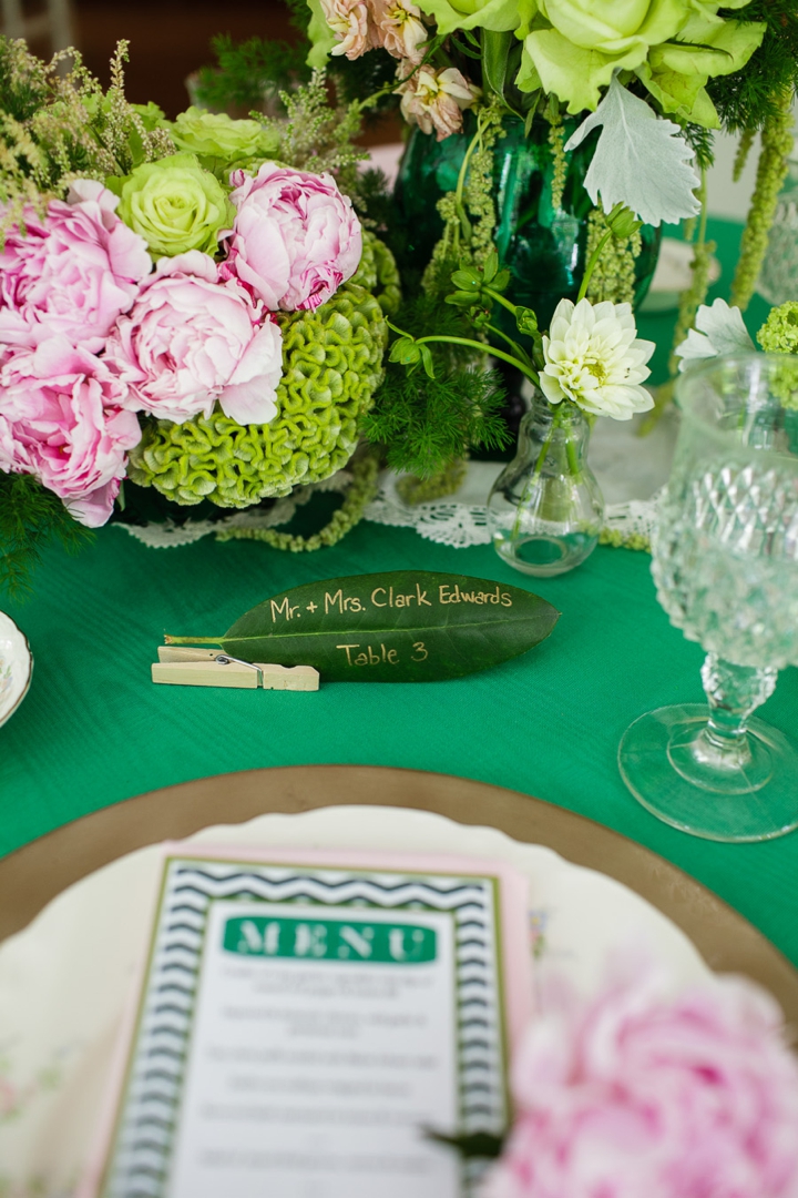 Vintage Eclectic Green Wedding Ideas via TheELD.com