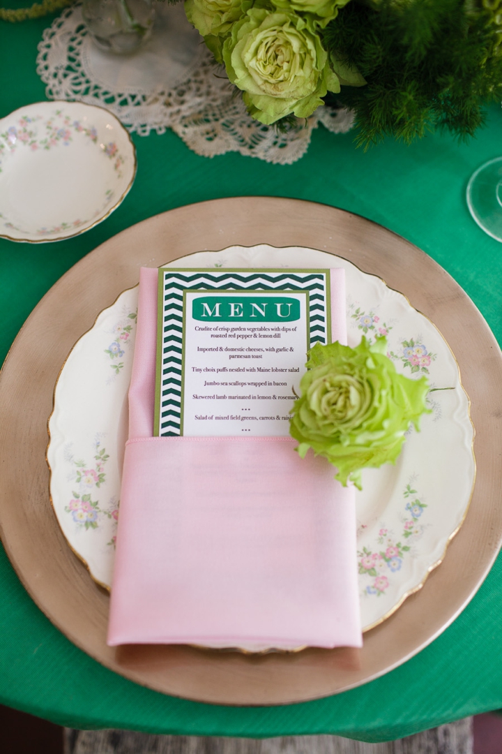 Vintage Eclectic Green Wedding Ideas via TheELD.com