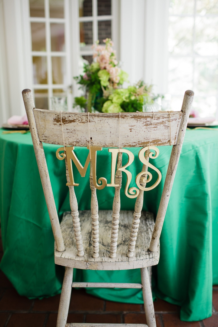 Vintage Eclectic Green Wedding Ideas via TheELD.com