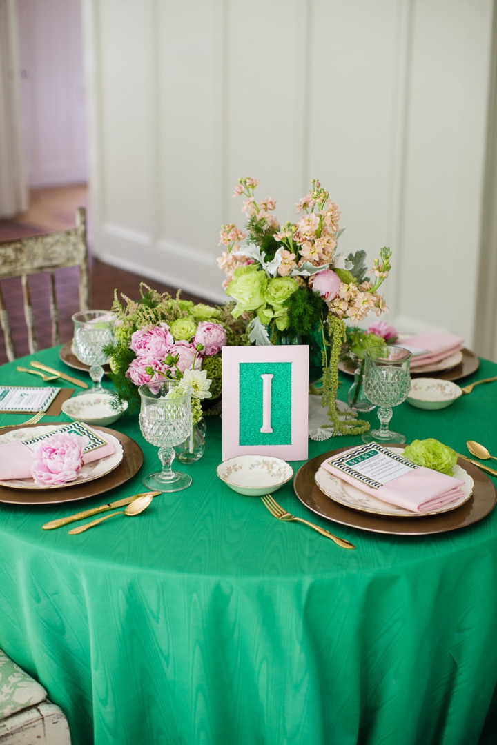 Vintage Eclectic Green Wedding Ideas via TheELD.com