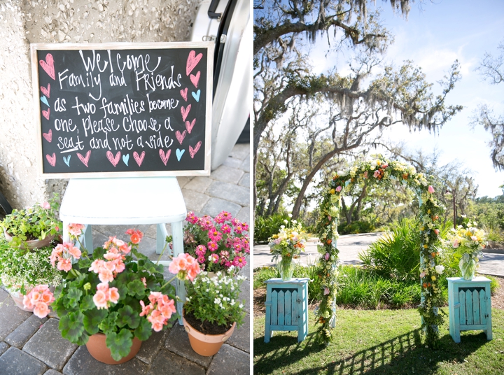 Florida Rustic Vintage Pastel Wedding via TheELD.com