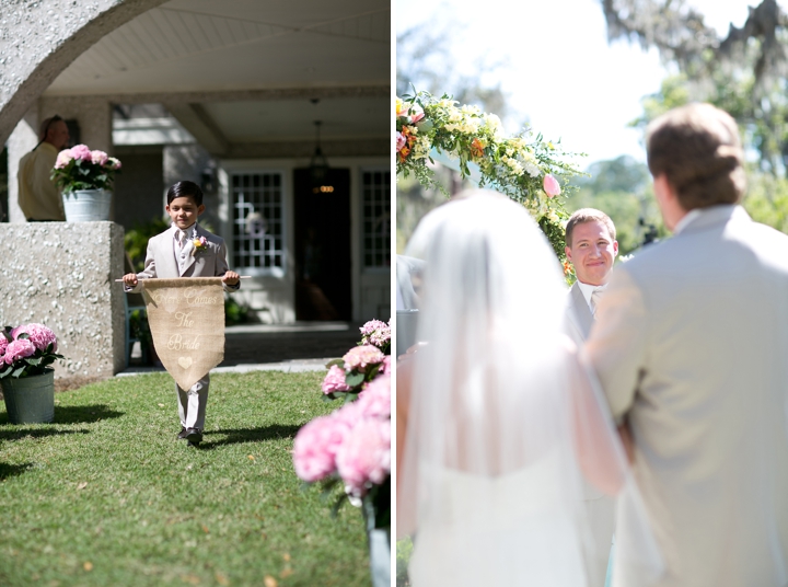 Florida Rustic Vintage Pastel Wedding via TheELD.com