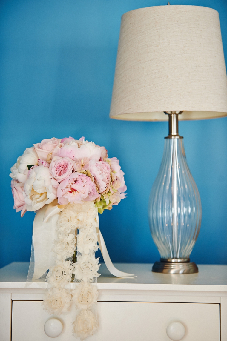 An Intimate Blush Pink Vintage Chic Wedding via TheELD.com