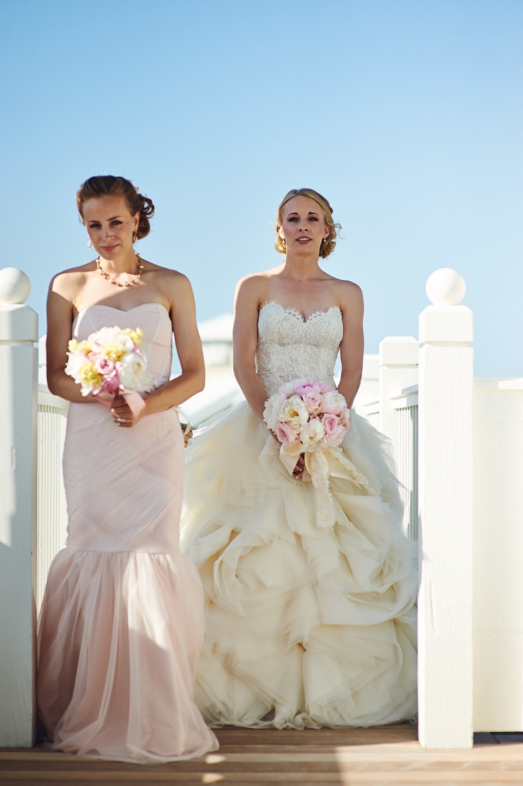 An Intimate Blush Pink Vintage Chic Wedding via TheELD.com