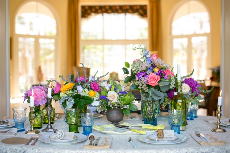 Eclectic Jewel Toned Wedding Inspiration via TheELD.com