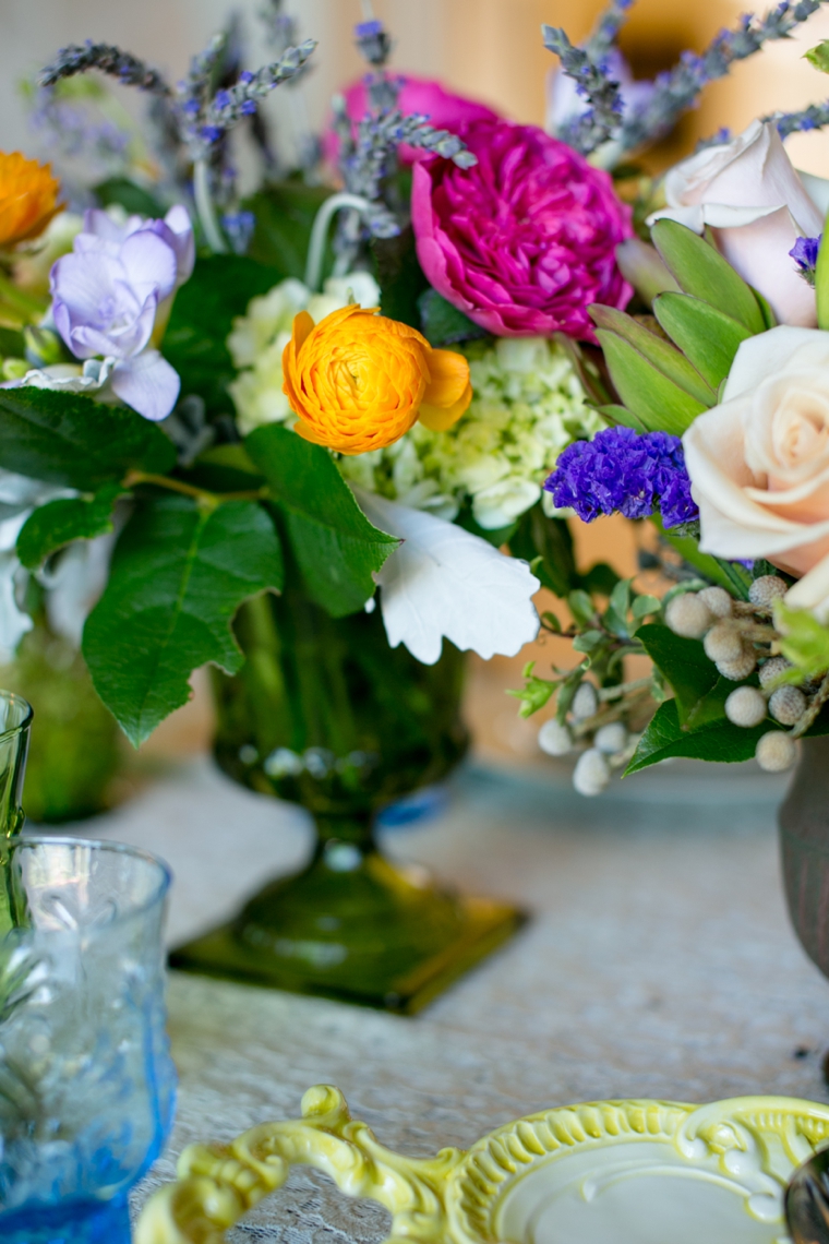 Eclectic Jewel Toned Wedding Inspiration via TheELD.com