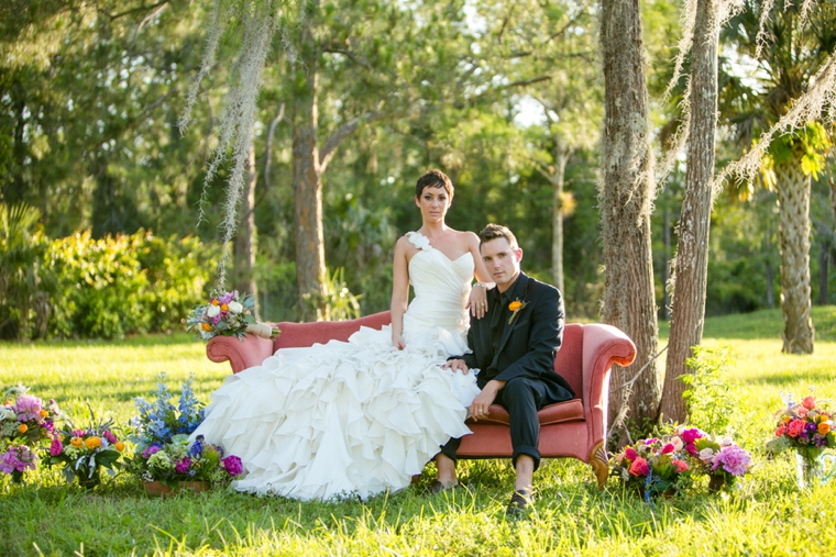 Eclectic Jewel Toned Wedding Inspiration via TheELD.com