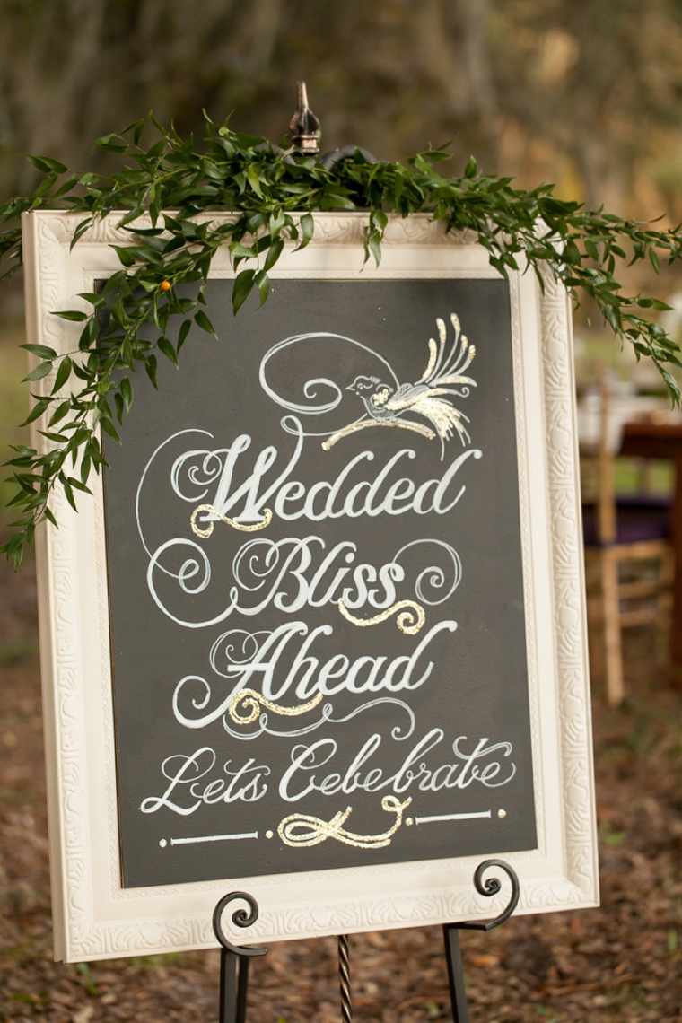 Rustic Chic Champagne and Purple Wedding Inspiration via TheELD.com