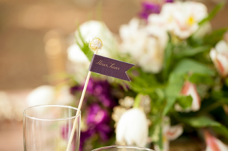 Rustic Chic Champagne and Purple Wedding Inspiration via TheELD.com