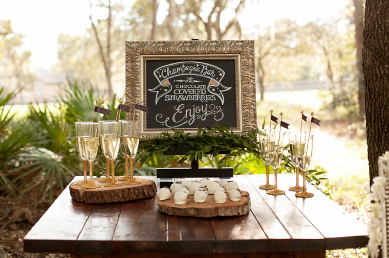 Rustic Chic Champagne and Purple Wedding Inspiration via TheELD.com