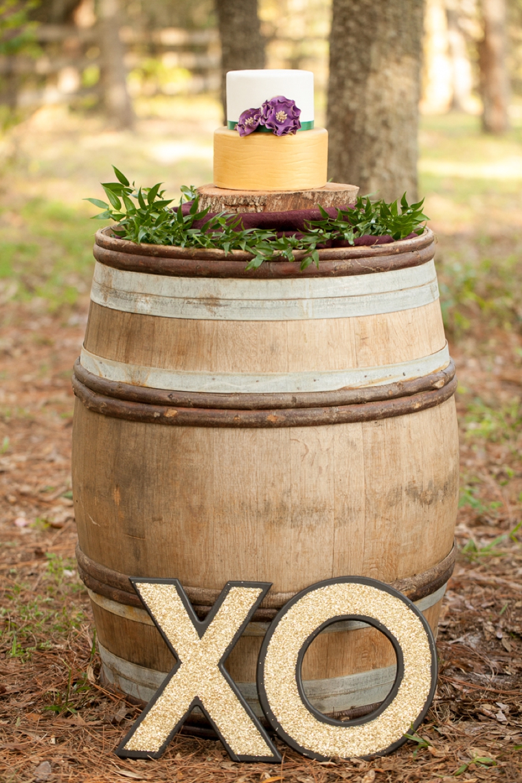 Rustic Chic Champagne and Purple Wedding Inspiration via TheELD.com