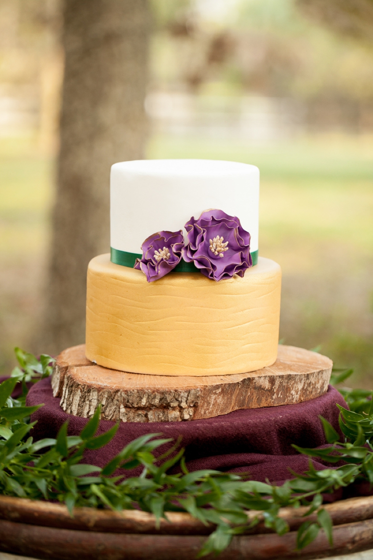 Rustic Chic Champagne and Purple Wedding Inspiration via TheELD.com