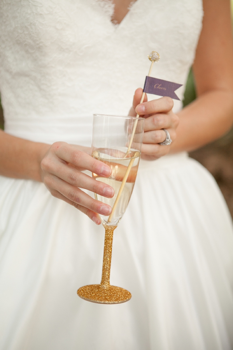 Rustic Chic Champagne and Purple Wedding Inspiration via TheELD.com