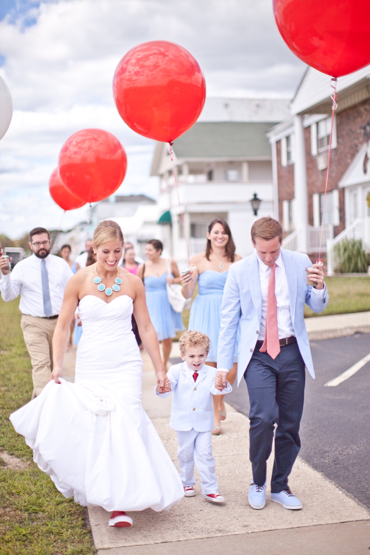 Blue, Aqua & Red Carnival Themed Wedding via TheELD.com