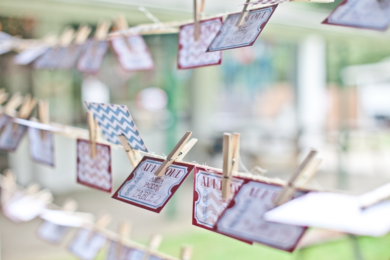 Blue, Aqua & Red Carnival Themed Wedding via TheELD.com