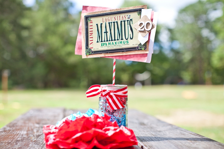 Blue, Aqua & Red Carnival Themed Wedding via TheELD.com