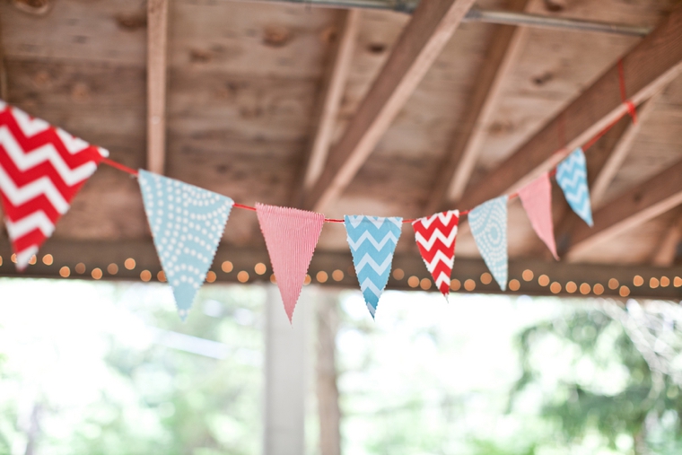 Blue, Aqua & Red Carnival Themed Wedding via TheELD.com