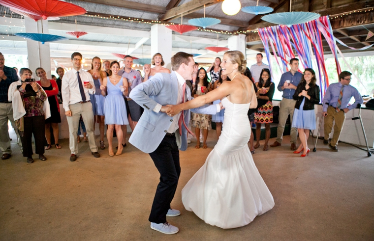 Blue, Aqua & Red Carnival Themed Wedding via TheELD.com