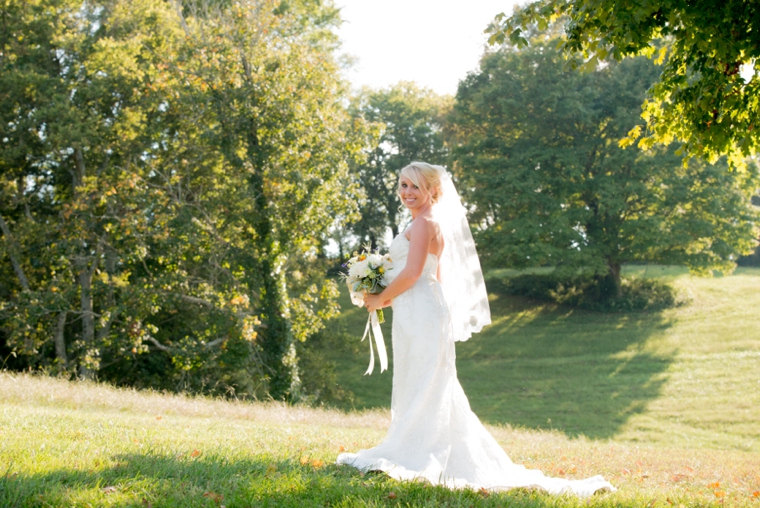 Orange & Cornflower Blue Tennessee Wedding via TheELD.com