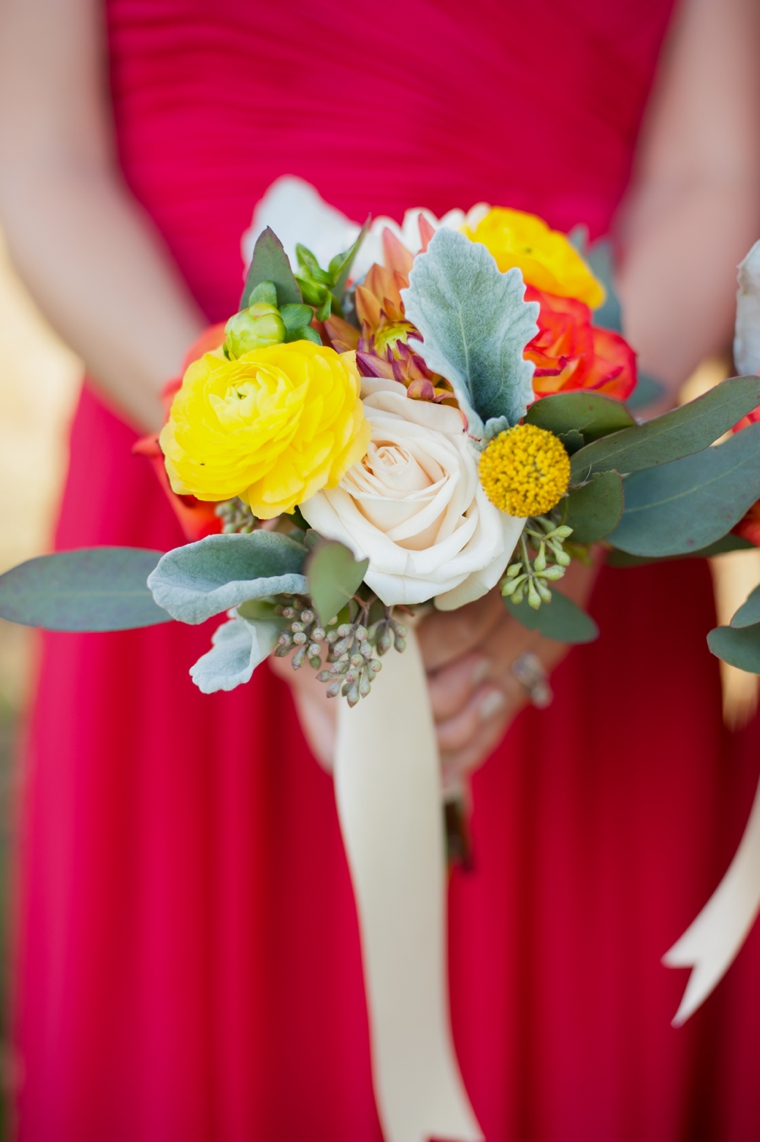 Orange & Cornflower Blue Tennessee Wedding via TheELD.com